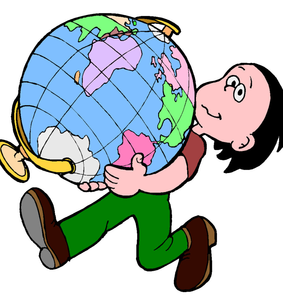 Disegno di Mappamondo a colori
