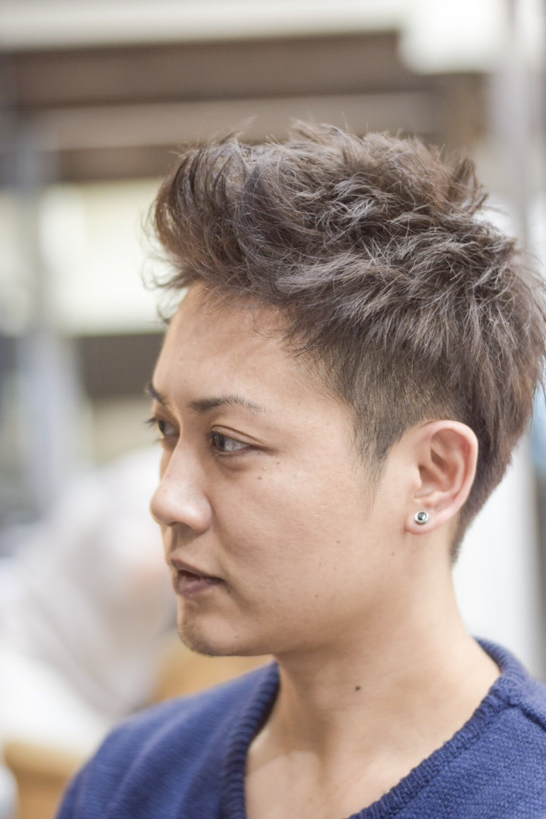 メンズショートのｗカラー ビフォーアフター有 Hair Salon Matchup 石川県白山市美川町にある美容院 マッチアップ