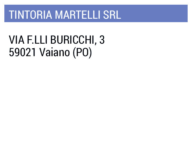 Martelli tintoria