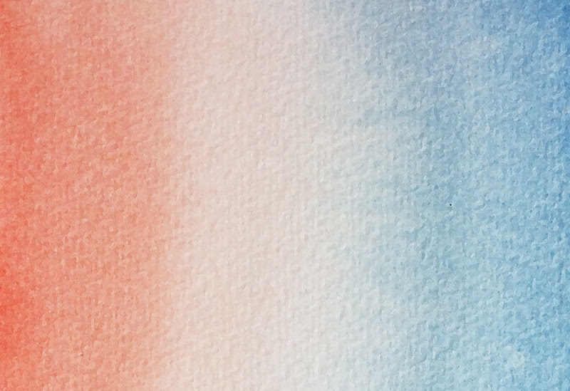 透明水彩で描く 2色 多色のグラデーションを描いてみよう