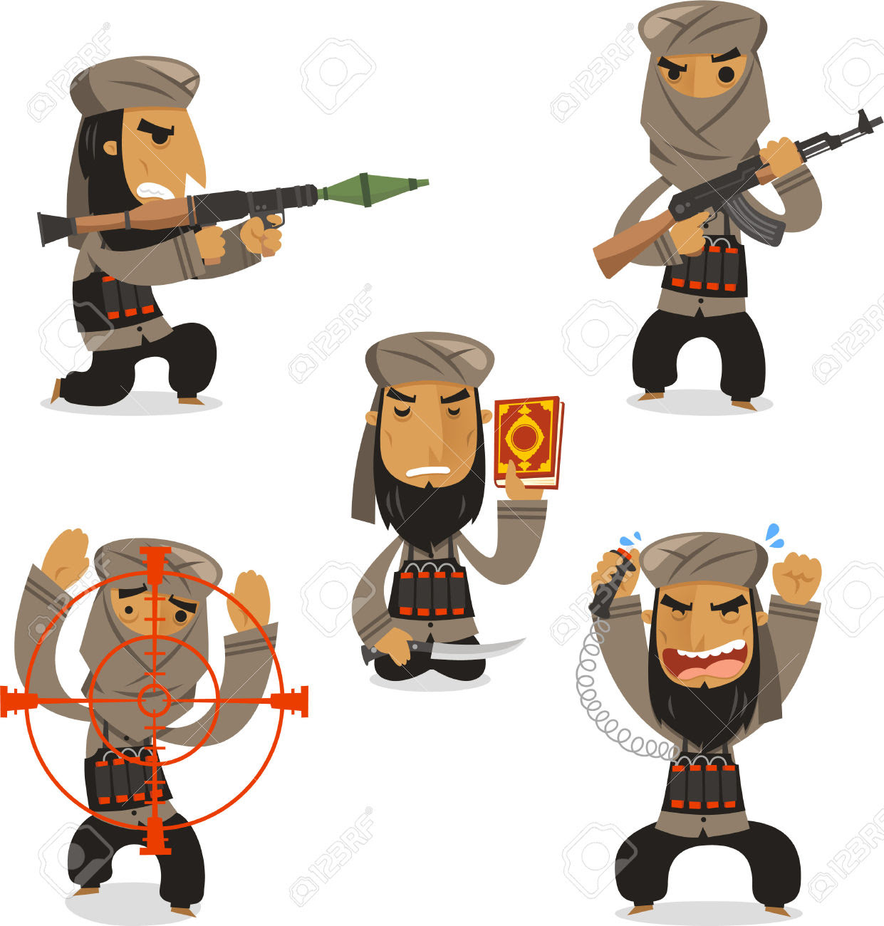 terrorist clipart 17