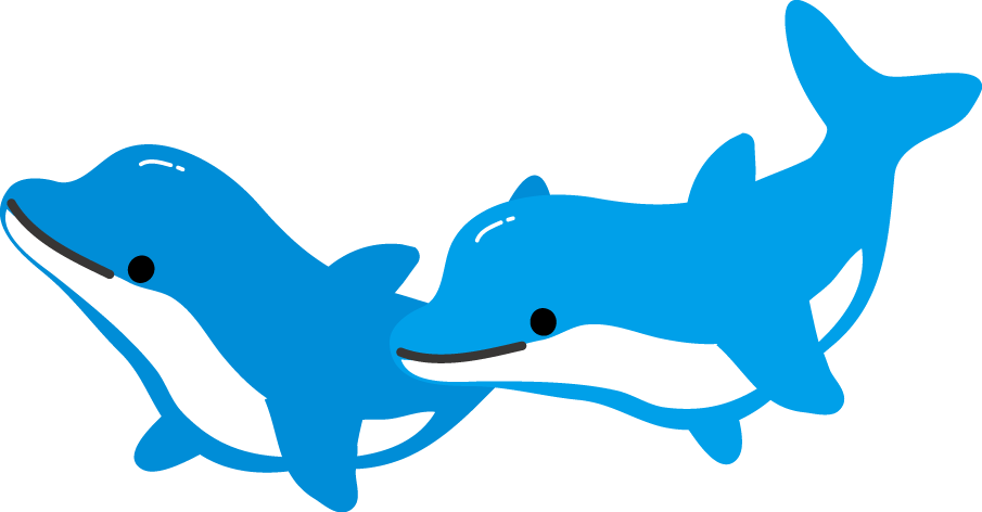 イルカのイラスト 無料イラスト