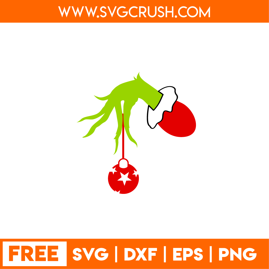 Download Free Grinch Hand Svg File - 227+ DXF Include for Cricut, Silhouette and Other Machine