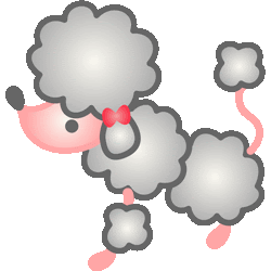 といぷーどる No 040 トイプードルのイラスト アイコン 条件付フリー素材集 スマホなど携帯電話対応