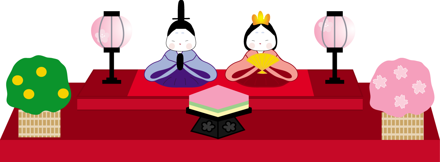 ひな祭り おひなさま のイラスト 無料イラスト