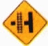 Unsecure railroad crossing on next road left
