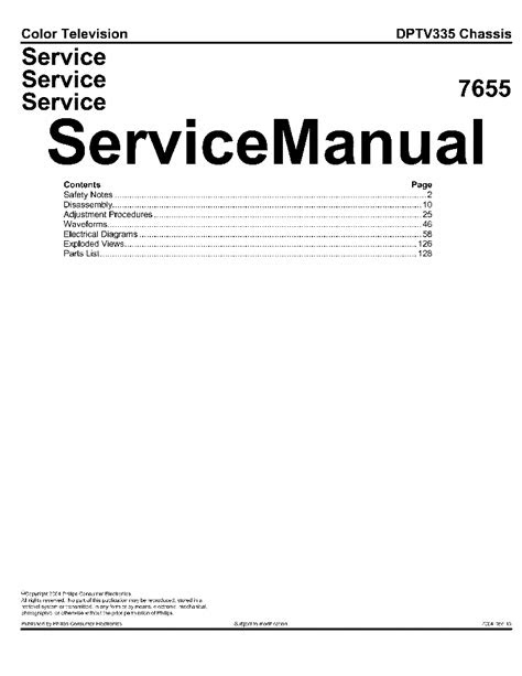 Download Philips Dptv335 Service Manual
