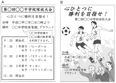 ポスターを選ぶ作文２ 中学からの作文 論文