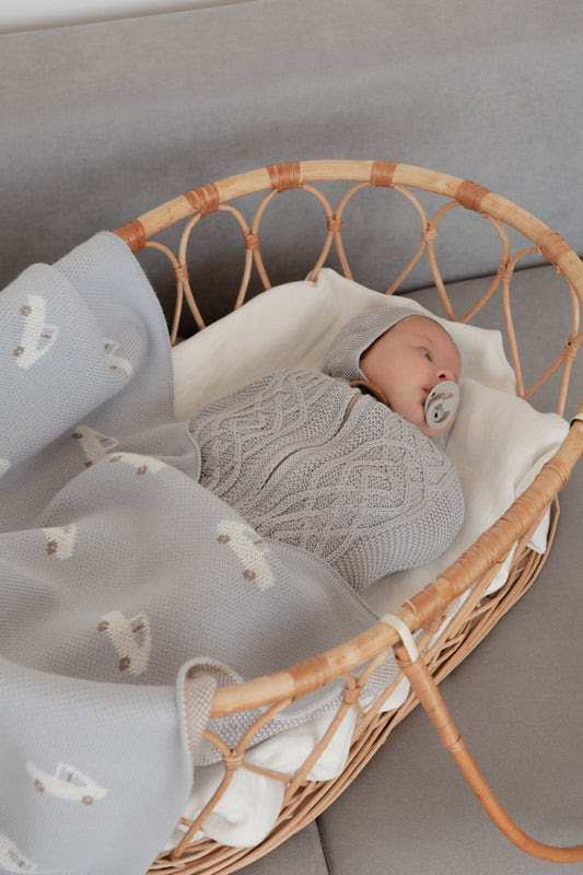 Baby Car Blue Blanket 100 170cm 車柄ブランケット Les Ailes Official Site