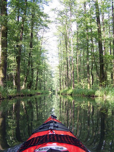 with our kajak on the Spreewald-canals