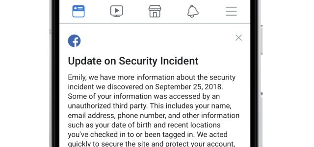 Facebook’s recent hack exposed private information of 29 million users