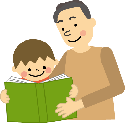 本の読み聞かせのイラスト 無料イラスト フリー素材