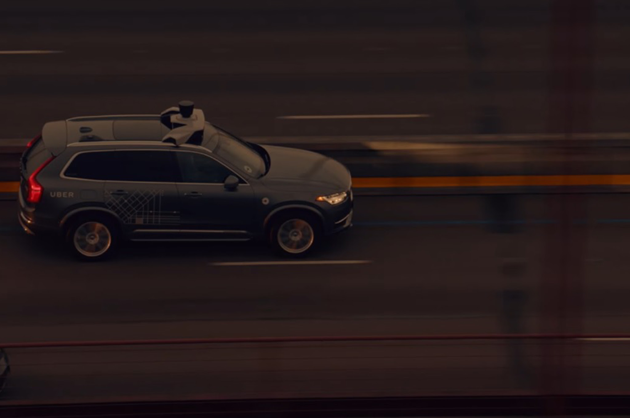 Uber autonomous Volvo XC90 in SF 2 