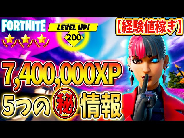フォートナイトレベル上げ 740万xp稼げる 経験値稼ぎする人は知っておきたいアップデートの5つの変更点 フォートナイトシーズン8レベル上げ Fortnite フォートナイト 動画まとめ