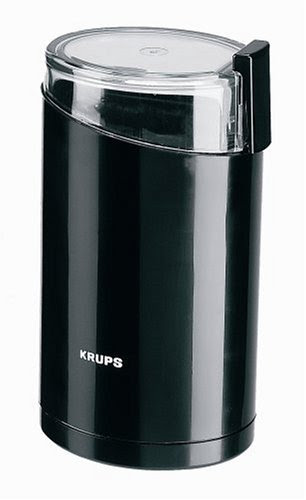 Krups 203-42 Electric Coffee and Spice Grinder with Stainless-Steel blades, Black