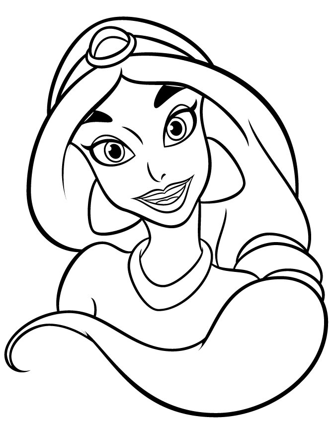 Free Free 56 Free Printable Princess Jasmine Coloring Pages SVG PNG EPS DXF File