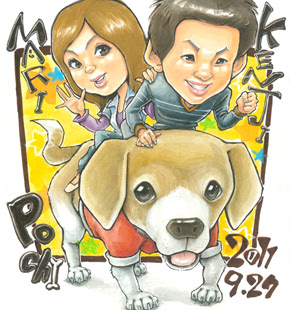 ペットの似顔絵を手書きで制作 にがおえ屋クロッキー