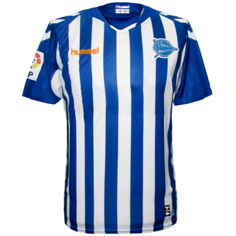 Deportivo Alaves home soccer jersey 2013/14 - Hummel ...