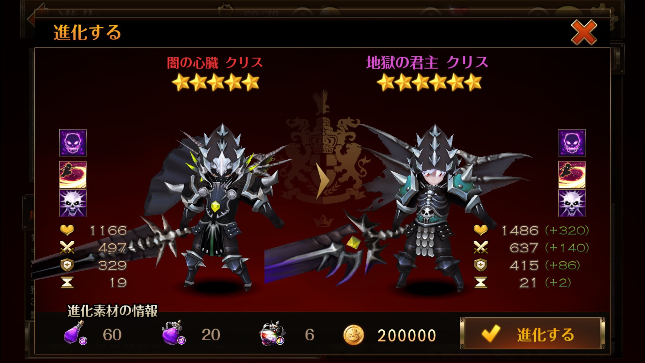 セブンナイツ 育成進捗 クリス ノエル セブンナイツ ゆうのおもしろスマホゲーム攻略ブログ