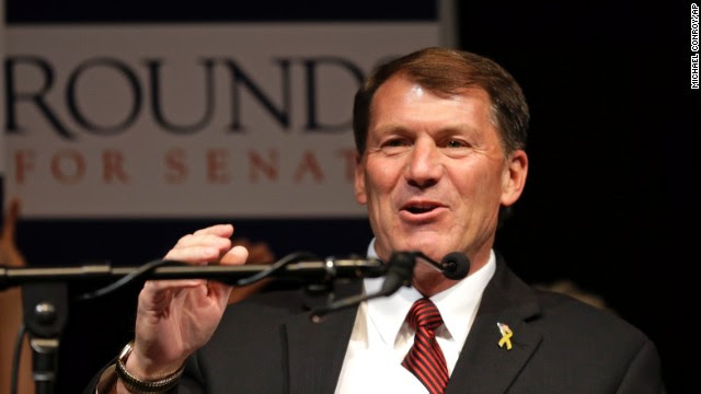 Former South Dakota Gov. Mike Rounds defeat his Democratic and Independent challengers for the state's open senate seat. 