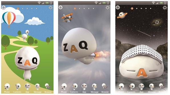 ケーブルインターネットzaqのキャラクター ざっくぅ のきせかえ壁紙が登場 Android向け3d対応きせかえホームアプリ スマデコ Smadeco 株式会社ワイエスシーインターナショナル プレスリリース配信代行サービス ドリームニュース