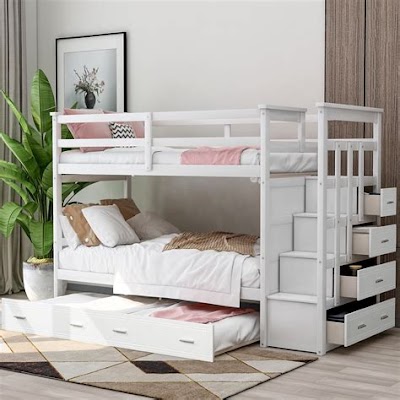 Designing A Bedroom With Storage Bunk Beds In Relaxed English Language With Silo Structure