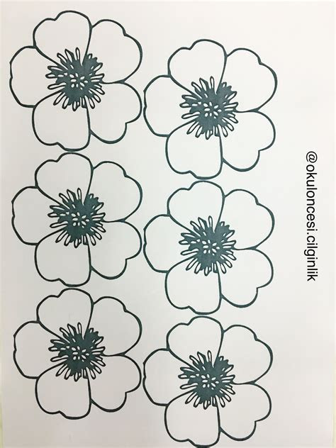  poppy flower template printable the templates art
