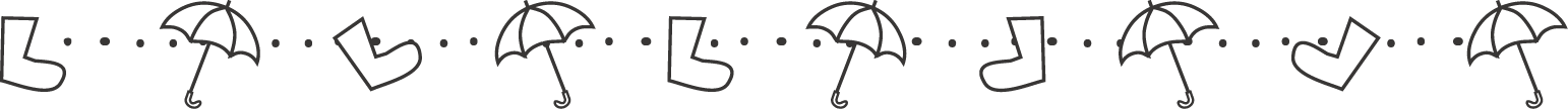 飾り枠 ライン 無料イラスト素材 梅雨