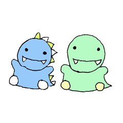 無料印刷可能 ゆるい 恐竜 かわいい イラスト