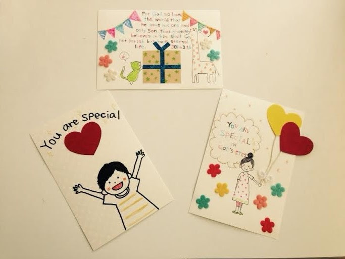 世界のあの子へ手作りカード 内灘聖書教会