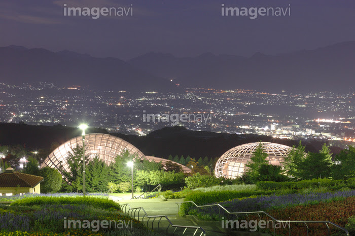 笛吹川フルーツ公園からの夜景 の画像素材 写真素材ならイメージナビ