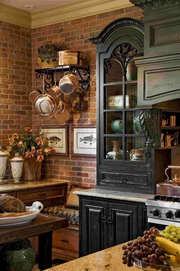 17+ Rustic Farmhouse French Country Kitchens