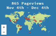 Locations of visitors to this page