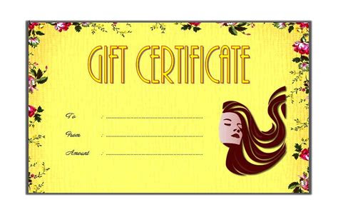 hair salon gift certificate template free printable 1 salon gift