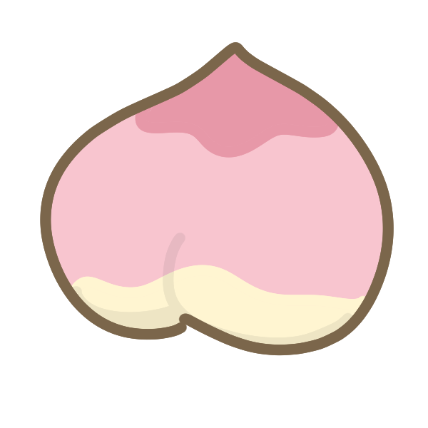 桃のイラスト かわいいフリー素材が無料のイラストレイン