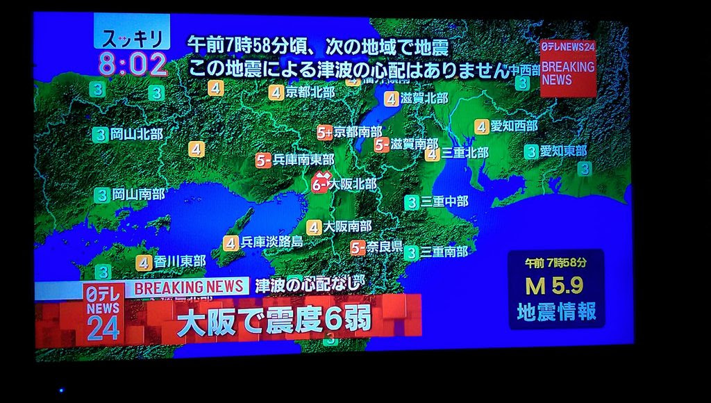 問卦 有沒有大阪地震震度6 Gossiping板 Disp Bbs