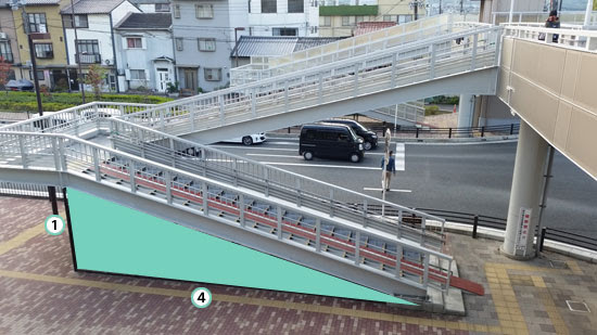 スロープの勾配と車いす 福祉タクシー レッツゴー