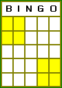 Bingo Double Postage Stamp Pattern.