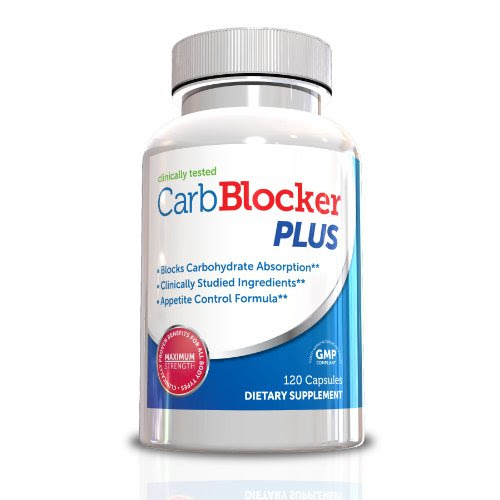Carb Blocker Plus - White Kidney Bean Extract and Garcinia Cambogia - Formulated to Block Carbs and Burn Fat Fast! 120 Capsules