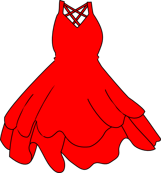Red Dress clip art