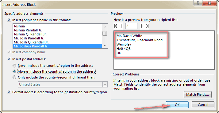 How to print address labels from Excel