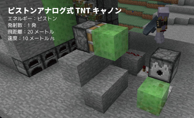 Tntキャノンをマイクラ初心者でも作れるように簡単に解説します 実例5点 マイクラモール