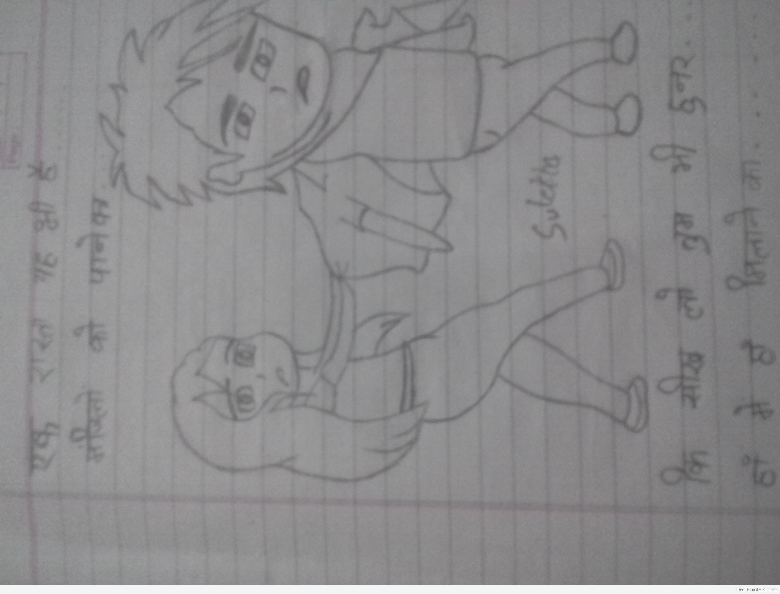 Pencil Sketch Of Boy With Girl Desipainters Com