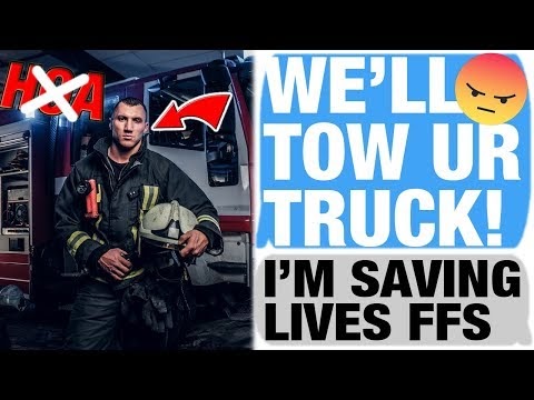 r|JustNoHOA - YOU WANT TO SAVE LIVES? WE WILL TOW YOUR TRUCK INSTEAD! 👨‍🚒