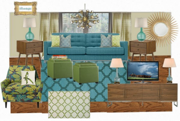 Mid-Century Modern Living Room Design