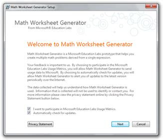 guide math worksheet generator by microsoft education labs