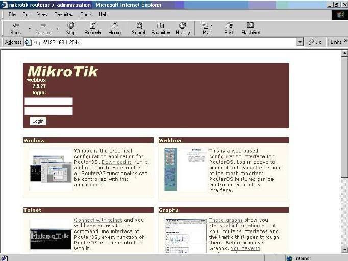 Web Mikrotik