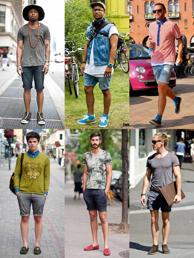 Men's Street Style - Denim Shorts