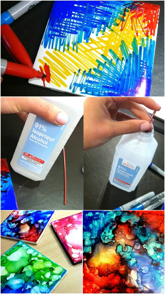 Sharpie Coasters