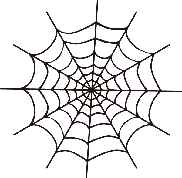 クモの巣のシルエット Ec Design デザイン